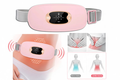 Electric Heating Menstrual Vibration Pad Belt for Period Pain Relief Cramps US