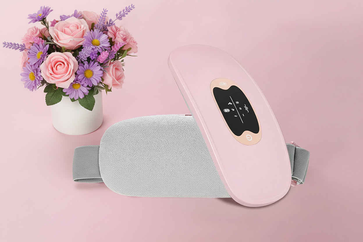 Electric Heating Menstrual Vibration Pad Belt for Period Pain Relief Cramps US